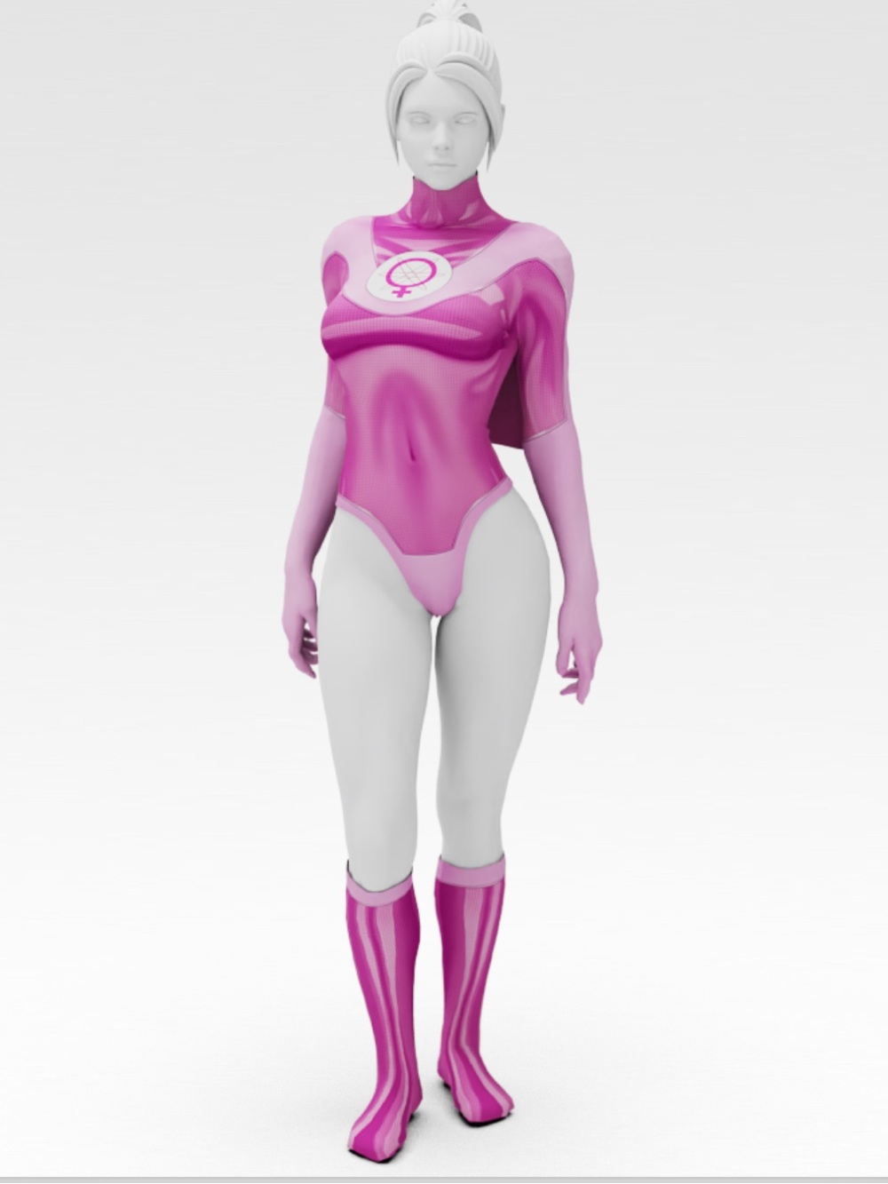 Atom Eve Costume Invincible Cosplay Halloween Women's Pink Superhero Outfit